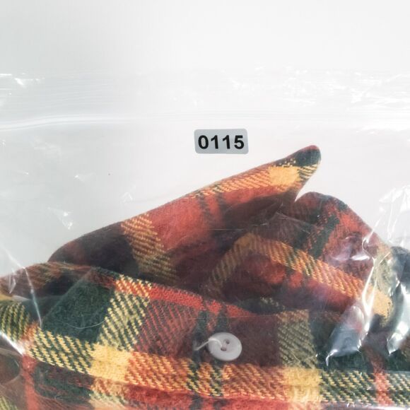 Vntg Big Mac JCPenney Flannel Long Sleeve Men's Size L Multi Plaid 70's Retro - Picture 14 of 14